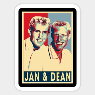 Surfin' Safari Chic Dean-Inspired Tees, Classic Rock Style for Every Occasion Sticker